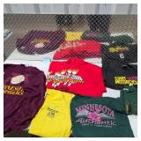 11 Pc Minnesota Apparel Lot — NEW Minnesota Gophers XXL Long Sleeve NWT, XL Graphic Tees, Minneapolis Aquatennial, Motorcycle Shirt — Lot 45
