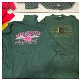 11 Pc Minnesota Apparel Lot — NEW Minnesota Gophers XXL Long Sleeve NWT, XL Graphic Tees, Minneapolis Aquatennial, Motorcycle Shirt — Lot 45