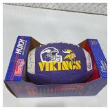 Minnesota Vikings Autographed Mini Football — Multiple Player Signatures — Hutch Team NFL Display Ball w/ Original Box