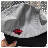 Minnesota Wild NHL Flexfit Hat New With Tags Gray Black Red Hockey Cap Adult One Size OSFM