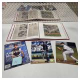 Joe Mauer Signed Sports Illustrated Magazine + Twins Scrapbook Album Newspaper Clippings Photos Lot