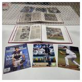 Joe Mauer Signed Sports Illustrated Magazine + Twins Scrapbook Album Newspaper Clippings Photos Lot