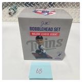 Joe Mauer MLB Debut Bobblehead Set Minnesota Twins April 5 2004 Rookie Debut Collectible NIB