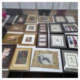 Large Framed Wall Art Decor Lot Faith Hope Love Western Art Religious Prints Eagle Key Holder Frames