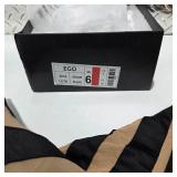 EGO Over The Knee High Heel Boots Size 6 Women’s Black Nude Stripe Thigh High Stiletto Boots w Box