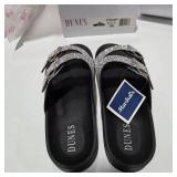 Dune London Women’s Rhinestone Platform Slide Sandals Crystal Embellished Fashion Shoes w Box