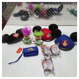 Disney World Mickey Ear Hats Troll Dolls Babe Movie Plush Toys Vintage Kids Collectibles Lot
