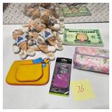 Mixed Accessories Lot Plush Toys Wallet Pouches Earbuds New Books Kids Items Assorted Bundle