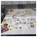 Large Vintage Greeting Card Lot Birthday Sympathy Thank You Floral Art Cards Hallmark Style Assorted