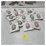 Large Lot New Easter Egg Spring Decor Ornaments Pastel Holiday Decorations Chick Bunny Eggs NWT