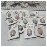 Large Lot New Easter Egg Spring Decor Ornaments Pastel Holiday Decorations Chick Bunny Eggs NWT