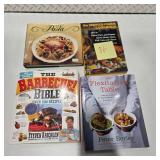 Cookbook Lot BBQ Bible Smoked Foods Pasta Flexitarian Table Recipe Books Cooking