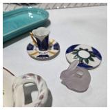 Vintage Serving Platters Dishware Pottery Trays Ceramic Tableware Kitchen Decor Lot