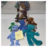 Ty Beanie Babies Plush Bears Lot Miami Dolphins Teddy Bears Holiday Rocking Horse Decor