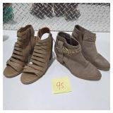 Women’s Fashion Ankle Boots Open Toe Heels Lot Studded Strap Booties Dress Casual Shoes