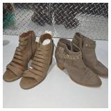 Women’s Fashion Ankle Boots Open Toe Heels Lot Studded Strap Booties Dress Casual Shoes