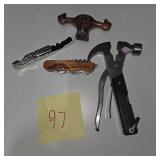 Bartender Corkscrew Wine Opener Lot Multi Tool Hammer Tool Cork Pullers Bottle Openers Assorted