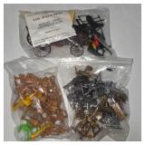 Vintage Toy Soldier Figure Lot Marx-Man Dulcop Covered Wagon Western Cowboys Indians Plastic Figures