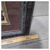 Large Ornate Framed Cottage Landscape Wall Art Rustic Country River Scene Decor Heavy Decorative Frame