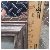 Large Western Cowboy Horse Framed Art Print Native American Style Wall Decor Rustic Lodge Cabin Art