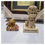 Vintage Cannon Wall Clock Brass Apple Trinket Dish Vase Figurines Decor Collectible Lot