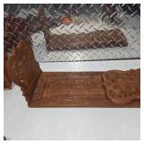 Hand Carved Wood Wall Shelf Decor Basket Religious Plaques Folk Art Home Decor Lot