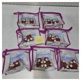 NEW Deluxe Baby Diaper Bag Lot Teddy Bear Print Travel Bags Storage Nursery Organizer Set