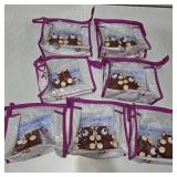 NEW Deluxe Baby Diaper Bag Lot Teddy Bear Print Travel Bags Storage Nursery Organizer Set