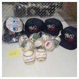 Minnesota Twins Signed Baseball Lot Autographed MLB Balls Kent Hrbek Hats Souvenir Helmet