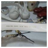 Women’s Shoes Belt & Fashion Accessory Lot White Sneakers Leather Flats Chic Belts New Tags