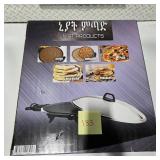 NIAT Electric Injera Maker Crepe Pizza Pancake Pita Bread Maker Nonstick Griddle NEW In Box