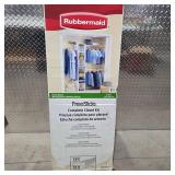 Rubbermaid FreeSlide Closet Organizer Kit Complete Adjustable Storage System New Box