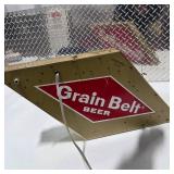 Vintage Grain Belt Beer Lighted Bar Sign Large Diamond Wall Display Man Cave Brewery Decor