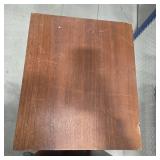 Vintage Wood Cabinet Stereo Speakers Pair Lattice Grille Home Audio Bookshelf Speakers