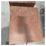 Vintage Wood Cabinet Stereo Speakers Pair Lattice Grille Home Audio Bookshelf Speakers