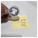 Cook Islands $2 Tribute To The United States Liberty Bell .999 Fine Silver 1/2 Oz Coin Capsule