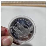Cook Islands $2 Tribute To The United States Liberty Bell .999 Fine Silver 1/2 Oz Coin Capsule