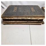 Antique Holy Bible Vintage Framed Landscape Art Chocolate Cookbooks Hershey Dessert Lot