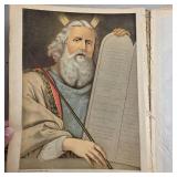 Antique Holy Bible Vintage Framed Landscape Art Chocolate Cookbooks Hershey Dessert Lot