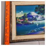 Antique Holy Bible Vintage Framed Landscape Art Chocolate Cookbooks Hershey Dessert Lot