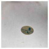 Vintage Decorative Centerpiece Bowls Gold Tone Footed Bowl & Green Glass Tray w Metal Stand