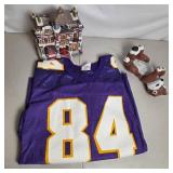 Minnesota Vikings #84 Purple Football Jersey Adult Size XL NFL Style Sewn Numbers