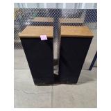 Vintage Mitsubishi SS-5000 Floor Standing Speakers Pair 3-Way Audio System