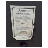 Vintage Mitsubishi SS-5000 Floor Standing Speakers Pair 3-Way Audio System