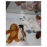 Christmas Plush Lot Rudolph Reindeer Unicorn Owl Horse Monkey Stuffed Animals Bundle