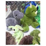 Large Plush Toy Lot Dinosaur Dragon Slippers Stuffed Animals Kids Plush Bundle
