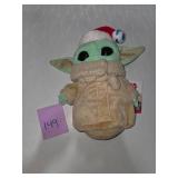 Star Wars Grogu Baby Yoda Christmas Plush w Santa Hat Disney The Mandalorian