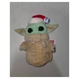 Star Wars Grogu Baby Yoda Christmas Plush w Santa Hat Disney The Mandalorian