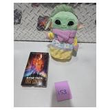 Grogu Baby Yoda Plush Star Wars Character w/ Star Trek First Contact VHS Movie Lot