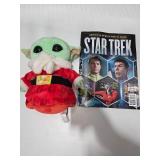 Grogu Baby Yoda Plush Holiday Outfit + Star Trek Original Series Trivia Book